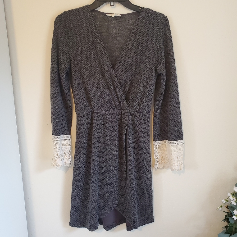 ILLA ILLA Faux Wrap Knit Dress